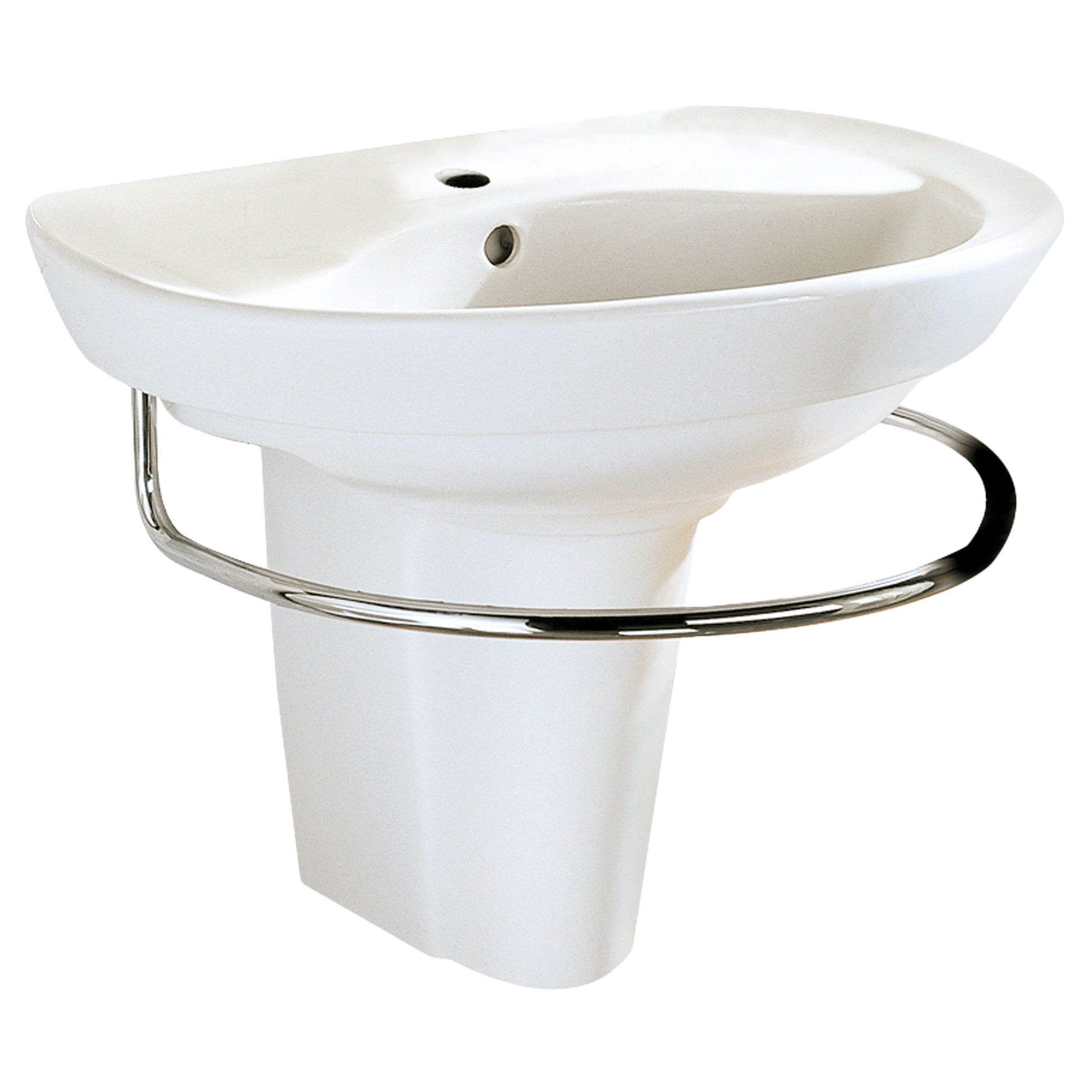 Ravenna® Center Hole Only Wall-Hung Sink and Semi-Pedestal Leg Combination